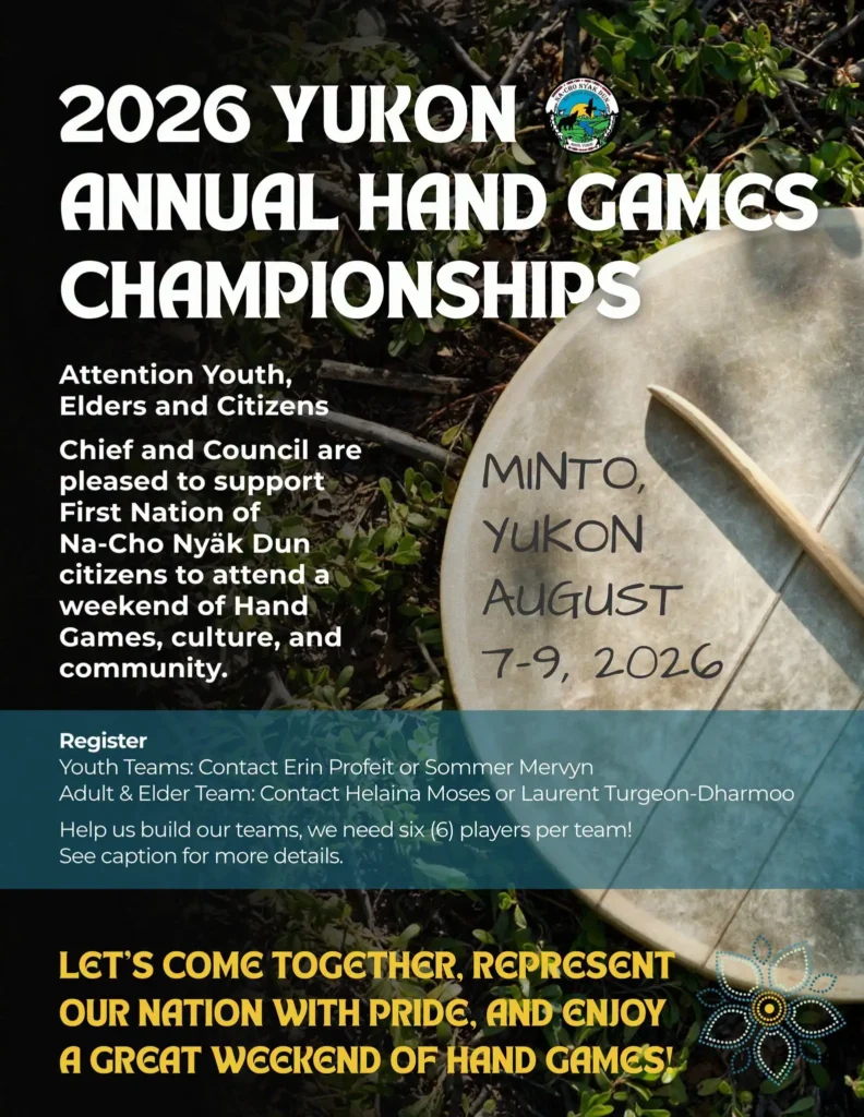 2026 Yukon Annual Hand Games Championships banner
